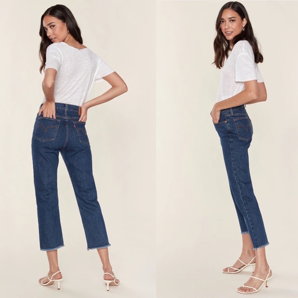 Levi's Denim - Levi’s NWT Wedgie Straight Raw Hem Jeans Sz 31